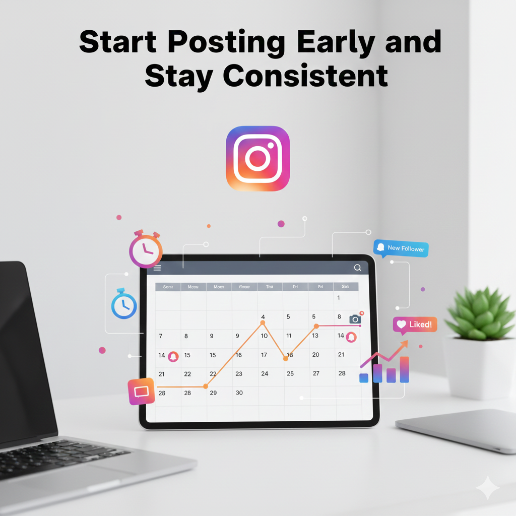 Start Posting Early and Stay Consistent